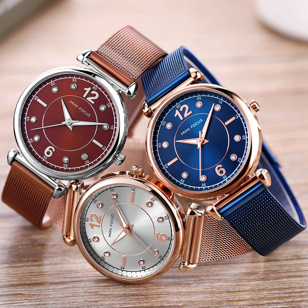 

MINIFOCUS Women Watches Top Brand Luxury Fashion Female Quartz Wrist Watch Ladies Clock Girl Relogio Feminino MF0177L.05