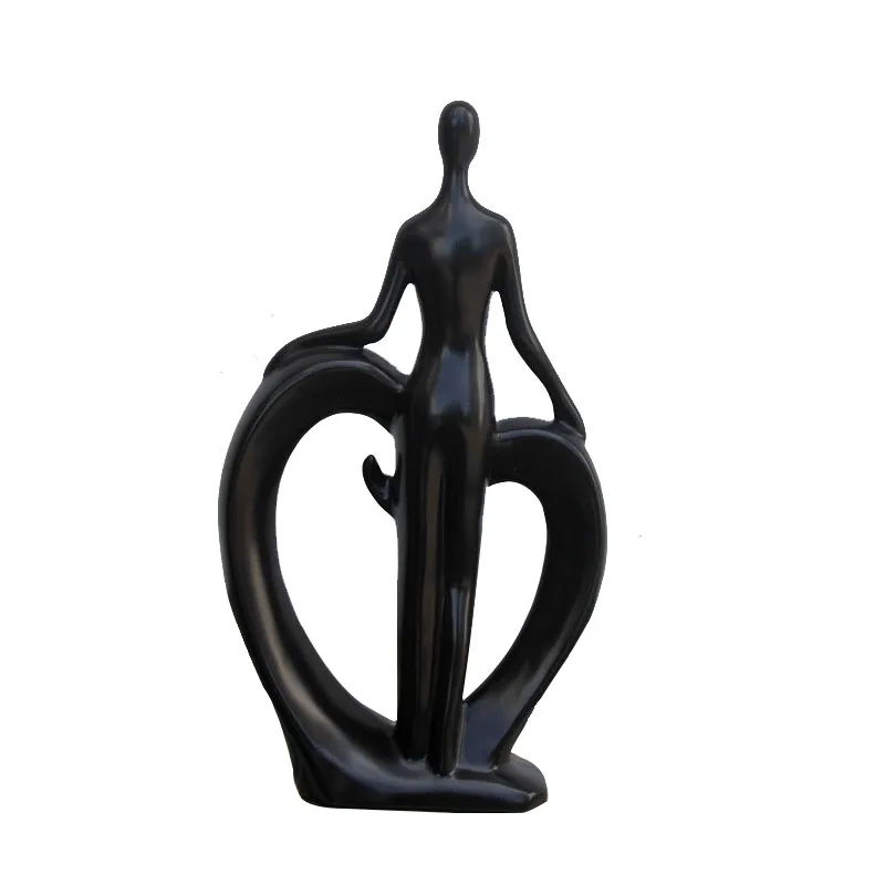 Современный человек модель сердце любовь керамическая мебель фигурки украшения