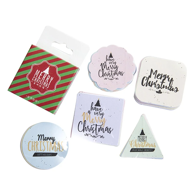 45 шт./кор. новые рождественские поздравительные альбомы бумажные этикетки и