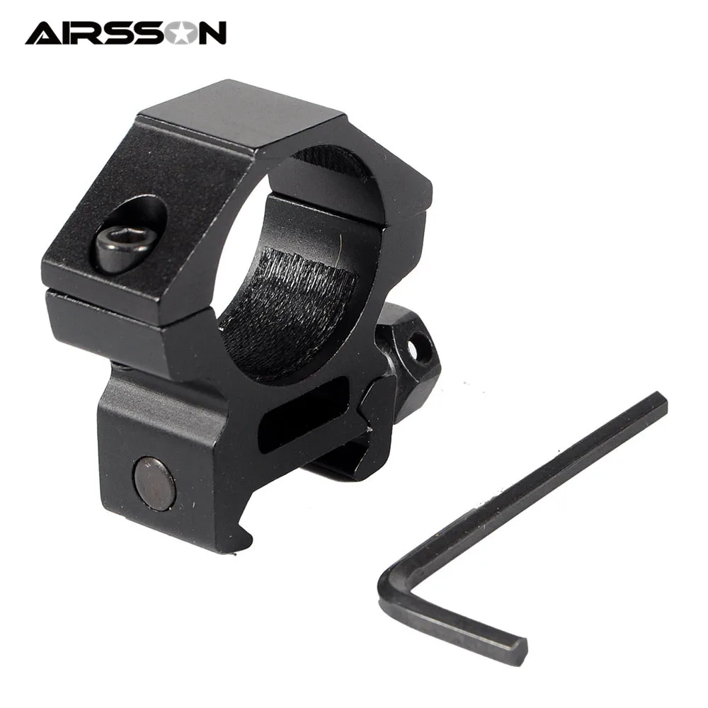 Airsoft 25mm Ring Quick Release Scope Holder Tactical Hunting Accessories Wide Low Mount Military Heavy Duty Weaver Rail|scope mount flashlight|25mm