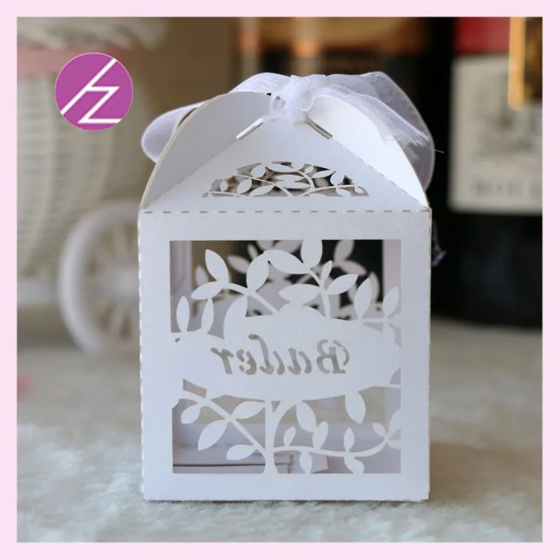 100 шт./лот детское украшение для душа Лазерная резка лист белый различные цвета