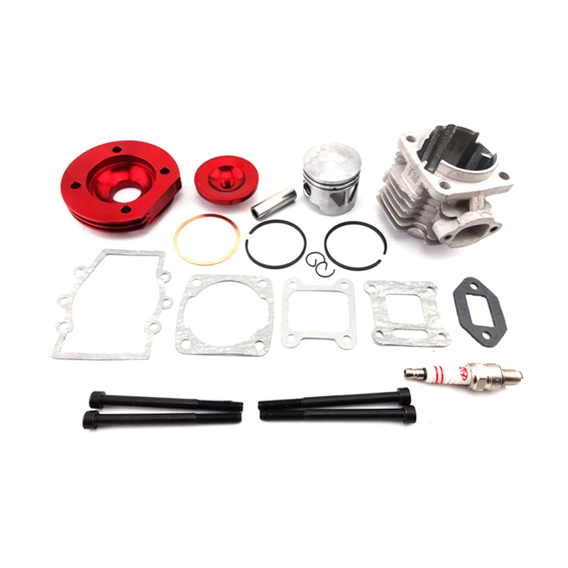 XLSION Aftermarket 44 мм цилиндр в сборе большой диаметр комплект 2 канавки для 47cc 49cc мини