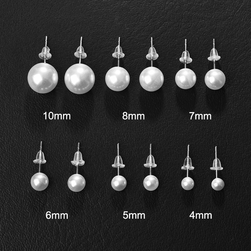 6 пар Белый Имитация Жемчуга Комплект сережек для женщин ювелирные изделия