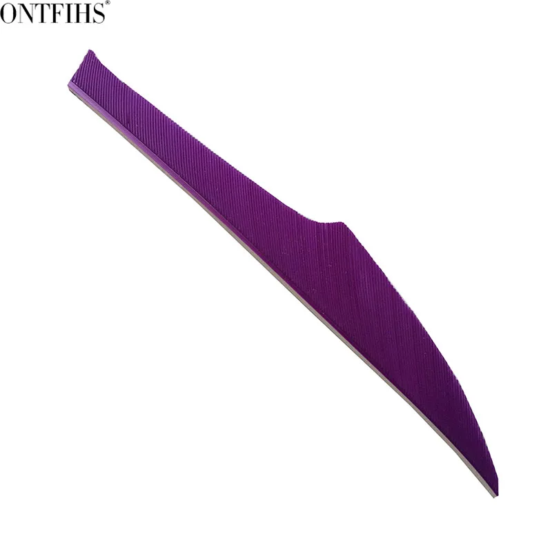 ONTFIHS 100PCS Arrrow Feather 4&quot King RW Archery Fletches Arrow Accessories Turkey Fletching Purple | Спорт и развлечения