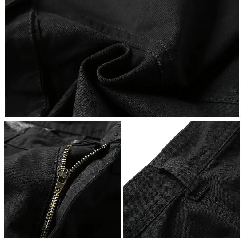 

2019 Mens Military Cargo Shorts pants Men Summer Loose Casual ShortsTrousers with Multi-Pockets