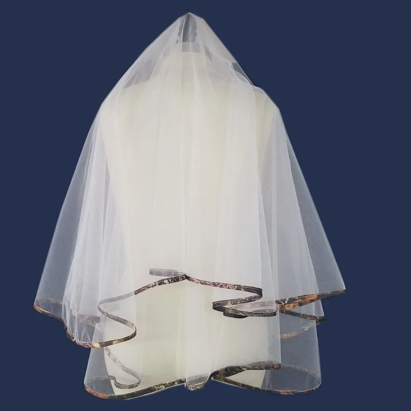 Камуфляжная свадебная вуаль камуфляжная свадебные аксессуары Бесплатная