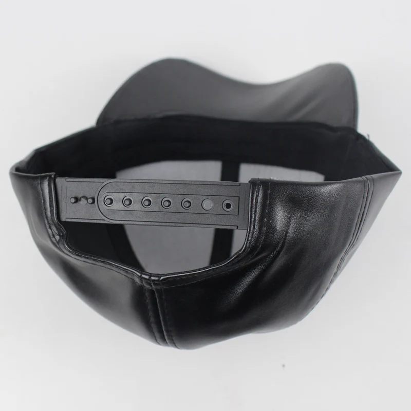 Новая мужская бейсболка из искусственной кожи кепки в стиле хип-хоп женские