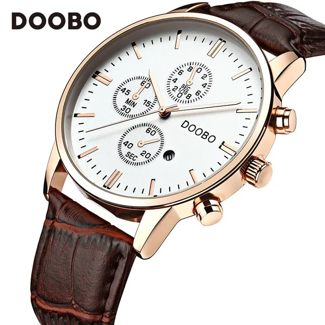 2018 Fashion Brand DOOBO Casual Business Mens Watches Luxury Quartz Watch Men Wristwatches Quartz-Watch Relogio Masculino | Наручные часы