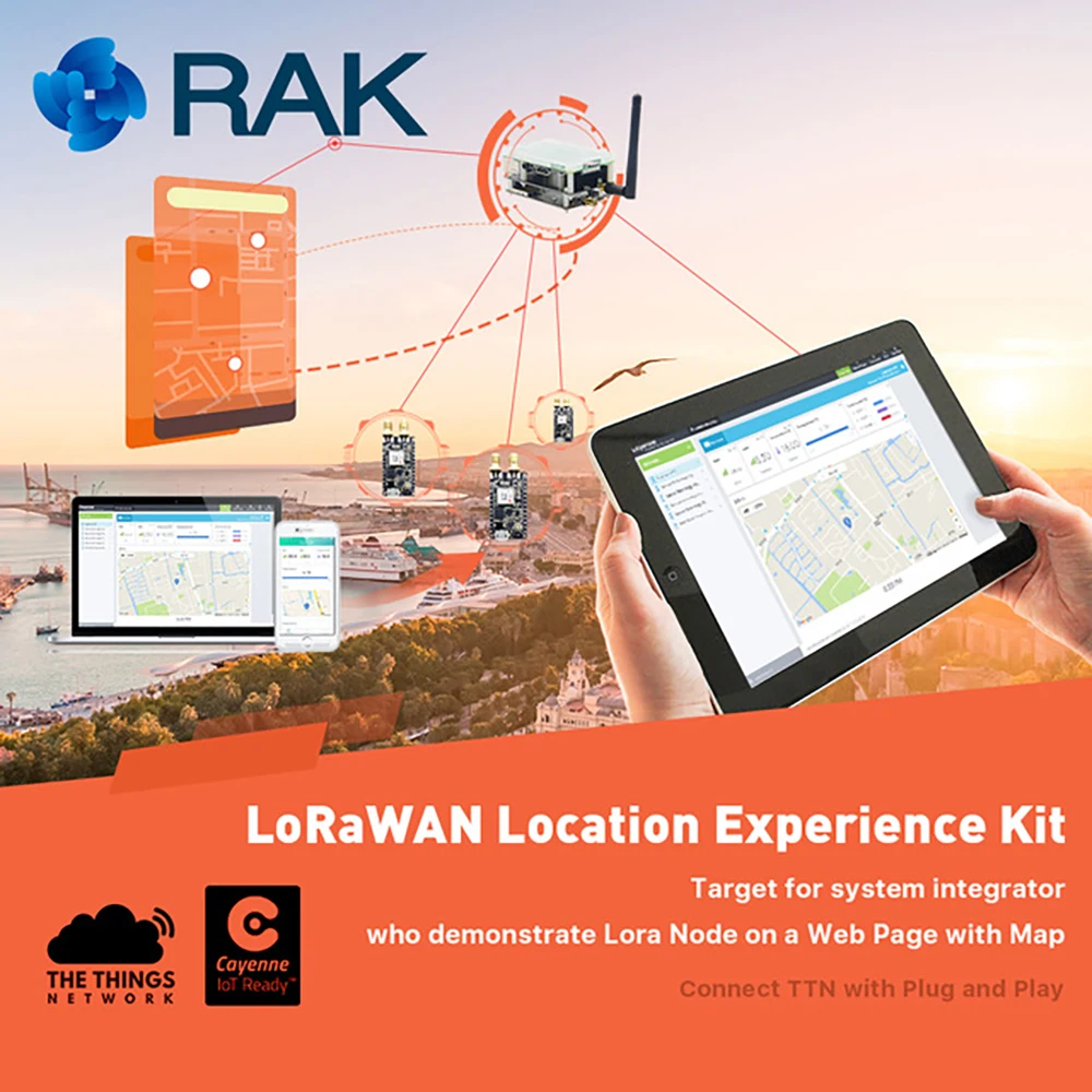 LoRaWAN местоположение опыт комплект IoT решение Системы Lora шлюзовыми трекер доска