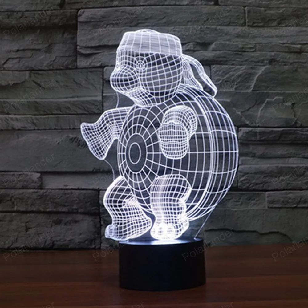 creative USB table lamp with touch sensor 3D led nightlight Cattle Turtle shape 7 Colors Changing | Лампы и освещение