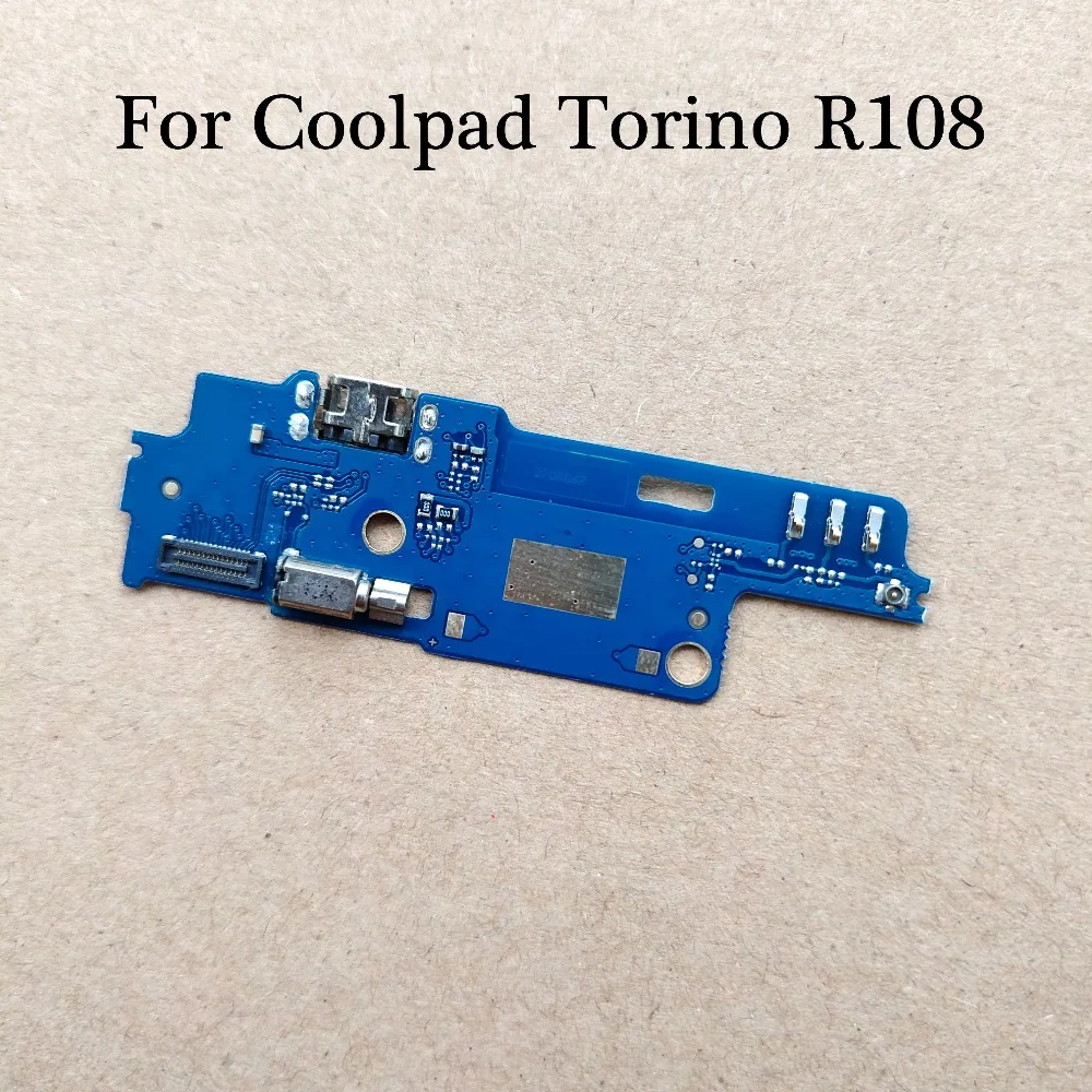 Замена Вертикальный чехол-книжка для Coolpad Torino R108 USB Зарядное устройство зарядки Порты и разъёмы док-станция для зарядки с гибким кабелем и модуль для платы микрофон
