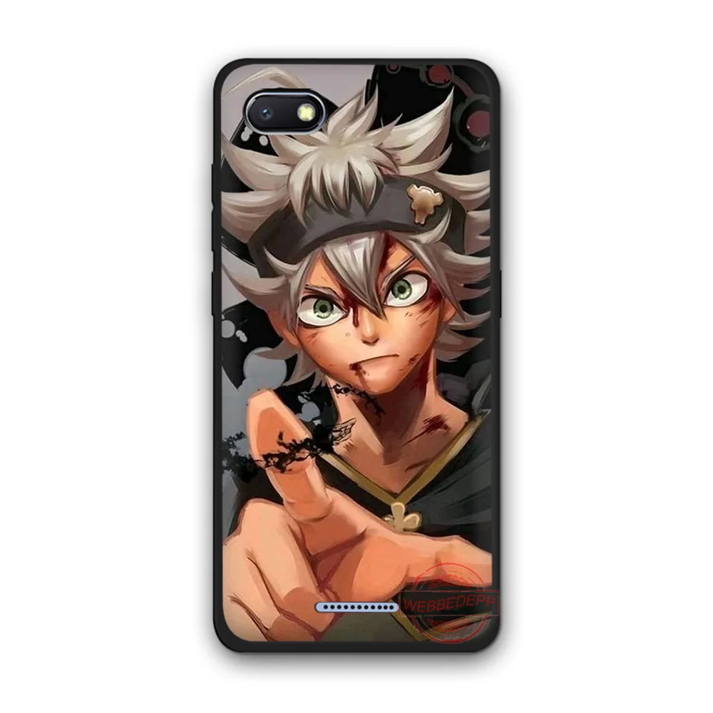 WEBBEDEPP Anime black clover TPU Phone Case for Redmi Note 6Pro 7Pro 4A 4X 5 5A 6A 8A 7 S2 note 8 |