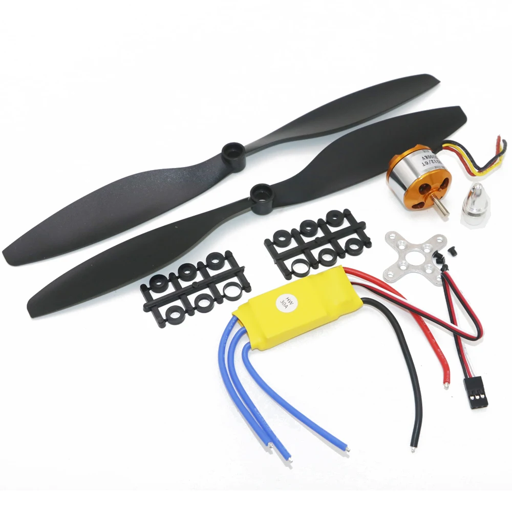 4 компл./лот A2212 1000KV 2200KV A2208 бесщеточный мотор + 30A ESC 1045 комплект пропеллеров Quad-Rotor