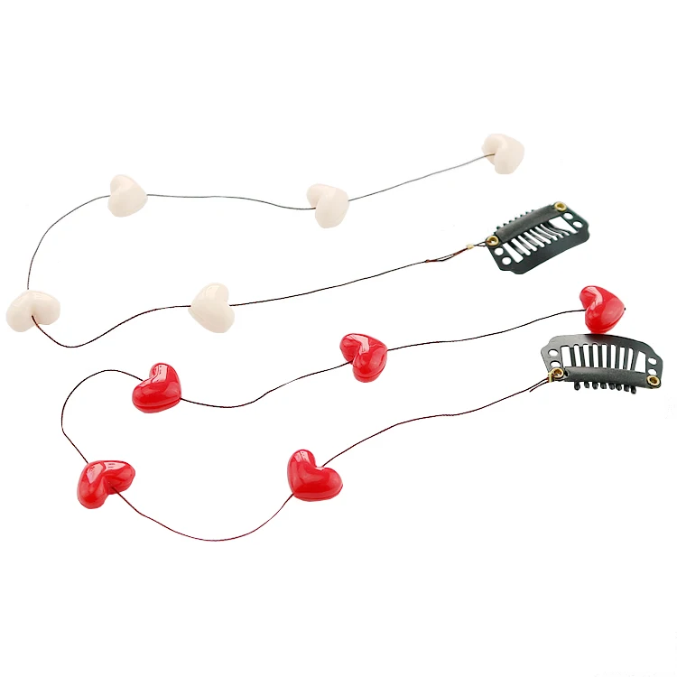 Korea Girls Sweet Heart Streamer BB Hairbrush Invisible Hair Combs Super Fairy Hairpin Accessories |