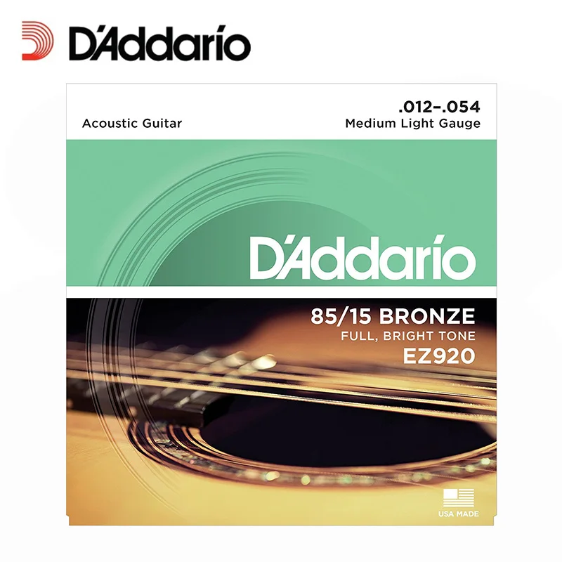 D'Addario EZ900 EZ910 EZ920 EZ930 Великие американские бронзовые для акустической Daddario