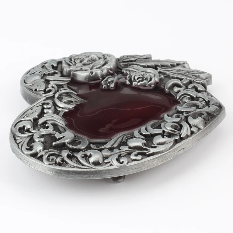 Пряжка для пояса в форме сердца из сплава с внутренним диаметром 4 0 см |