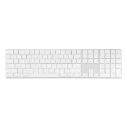 White Волшебная клавиатура с цифровой клавиатурой MQ052LL/A A1843 силиконовый чехол для клавиатуры Apple Magic Keyboard - Цвет: White