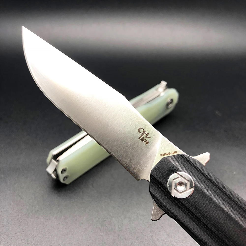 ZZSQ CH3505-G10 Тактический Flipper складной нож D2 лезвие шариковый подшипник G0+ сталь ручки кемпинг карманный нож для охоты EDC инструменты