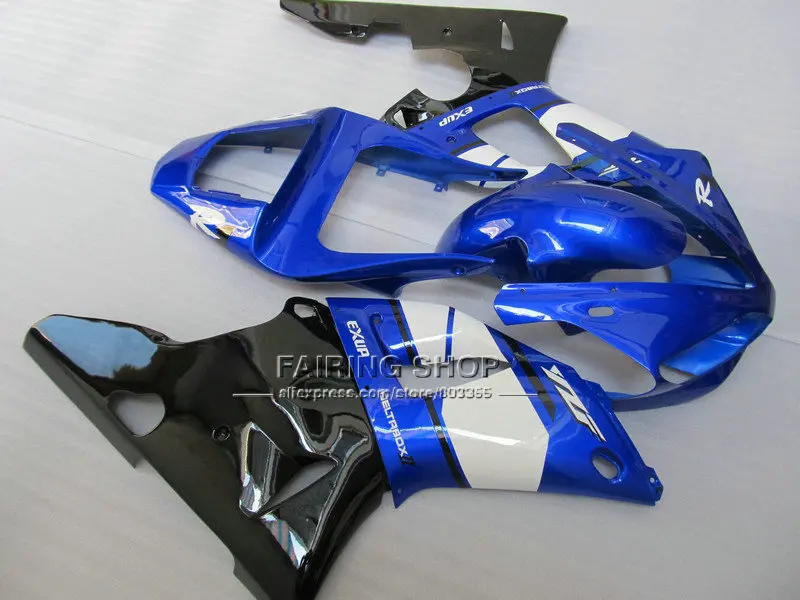 Синий Кузов мотоцикла для YAMAHA YZFR1 2000 2001 Обтекатели YZF R1 YZF1000 EXUP части кузова 1000 00 01