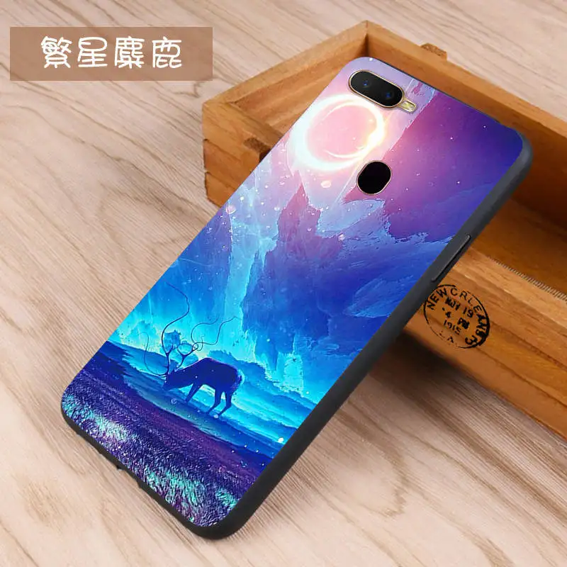 OPPO A7 Case Cover 6.2 inch Soft TPU Luxury Cartoon Back Phone A 7 OPPOA7 CPH1901 Silicone |