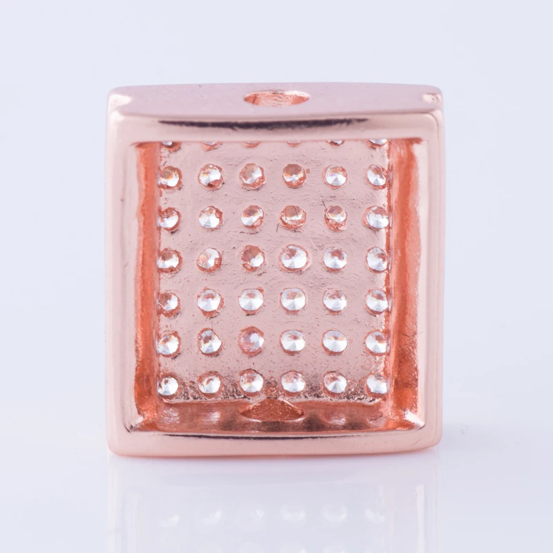 Золотые микро-паве ювелирные изделия сверкающие циркониевые квадратные