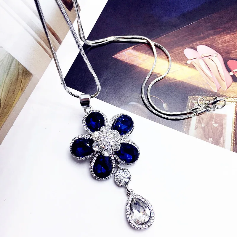 Женское длинное ожерелье с подвеской в виде капли воды|long necklace|long necklace womendrop |