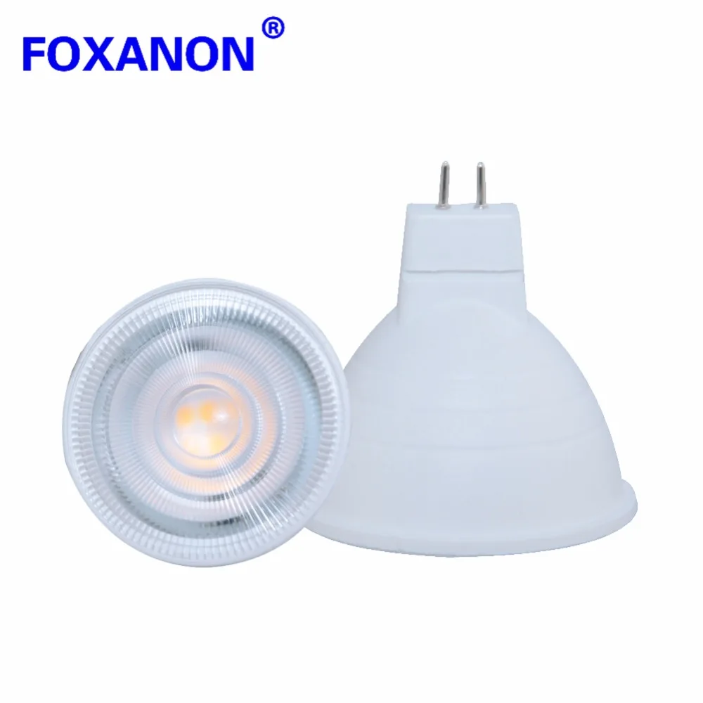 Точечный светильник Foxanon 220 В GU10 лампочка MR16 5 Вт 7 светодиодный 2835SMD чип угол луча
