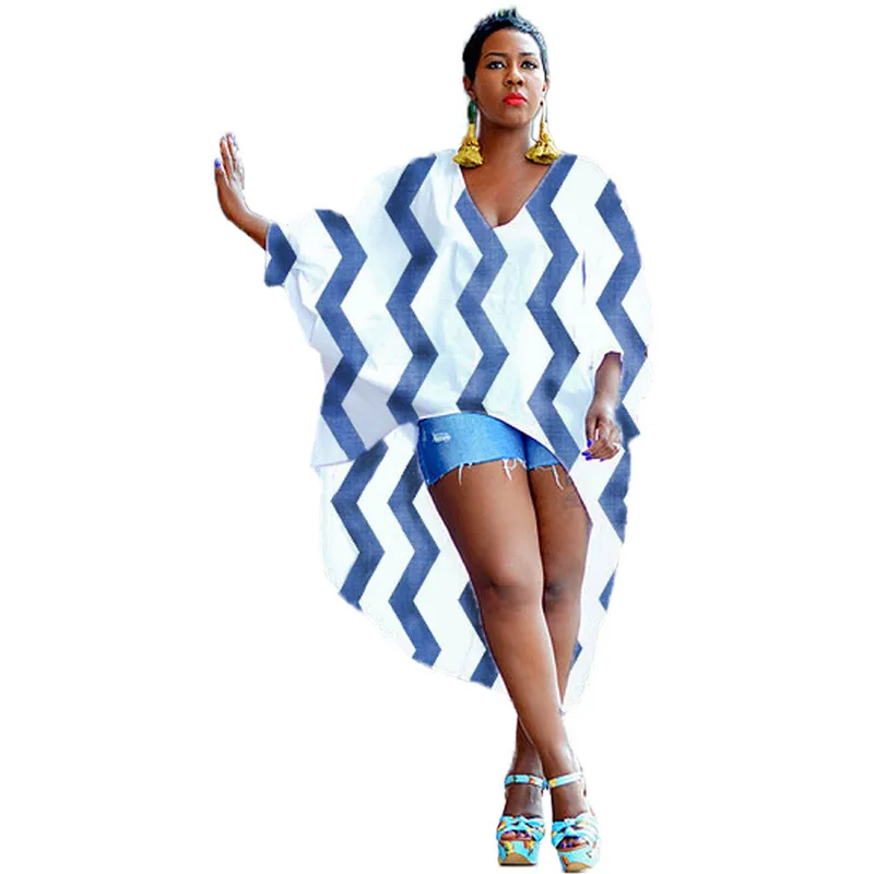 Новинка 2019 г. летняя хлопковая блузка V образным вырезом рукав &quotлетучая мышь&quot