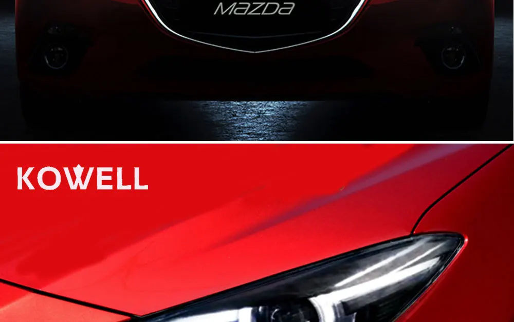 KOWELL автомобильный Стайлинг для Mazda 3 фары Мазда 3 Axela светодиодный фонарь DRL Bi Xenon объектив Высокий Низкий луч парковка