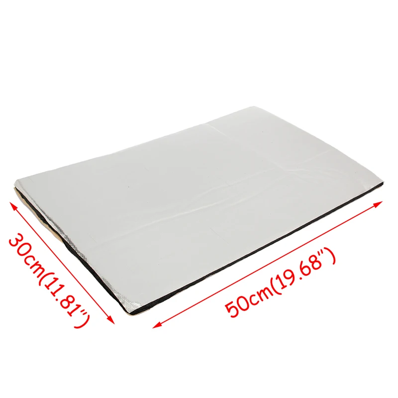 12pcs 5mm Car Firewall Sound Deadener Heat Insulation Deadening Mat Pads Door Hood Fiberglass Rubber Sponge Tri-Layer 50x30cm | Автомобили