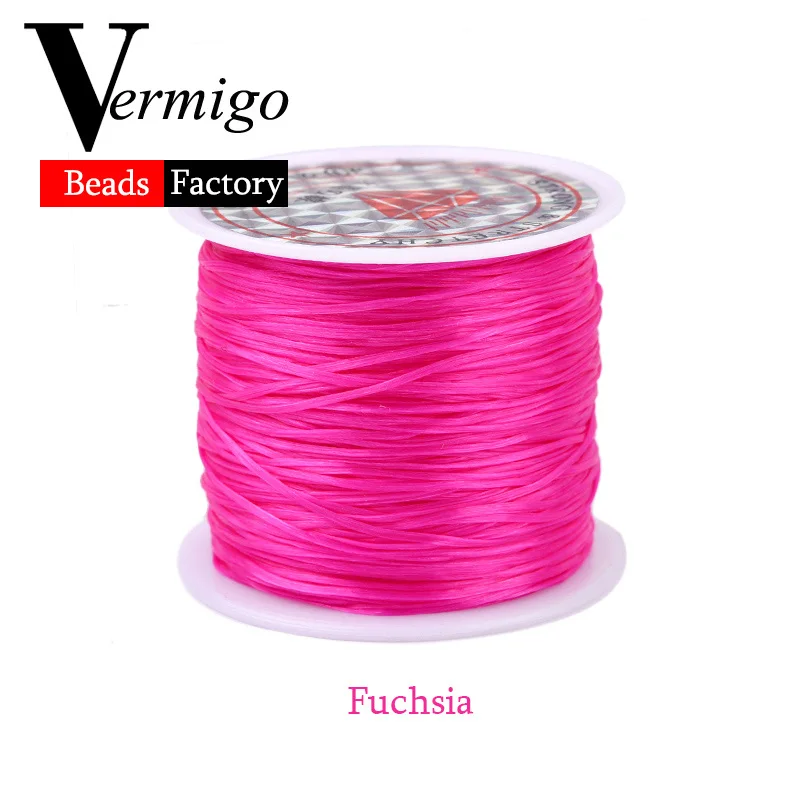 60m/Roll DIY Crystal Beading Stretch Cord for Jewelry Making 0.7mm Elastic Thread Rope Diy Bracelet Necklace Accessories