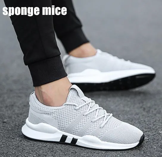 2019 новые дышащие спортивные кроссовки Мужская Летняя обувь повседневная с
