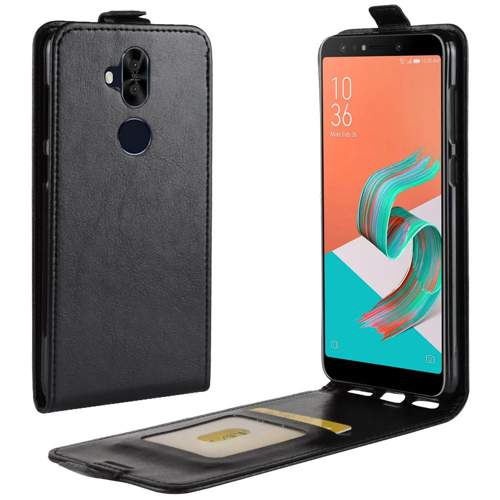 Для ASUS ZenFone 5 Lite ZC600KL 6 0 дюйма ретро кожаный + силиконовый Магнитный Вертикальный