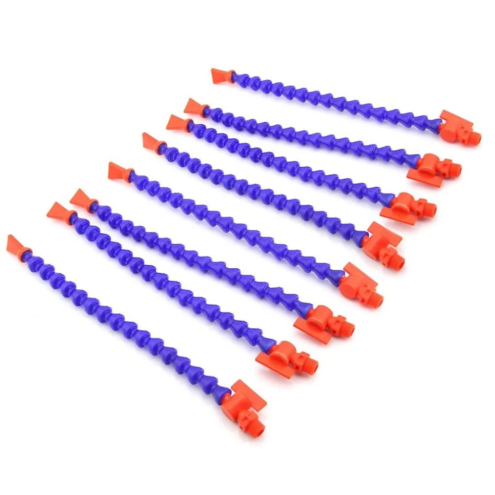 

1 PC 1/4 300mm Flexible Plastic Water Oil Coolant Pipe Hose For Lathe CNC With Switch