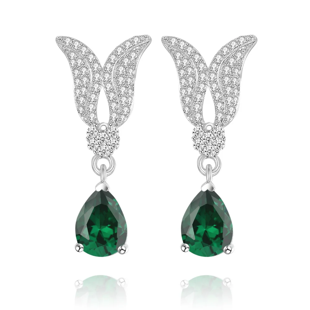 Женские серьги-подвески с сапфирами серебро 925 пробы | Украшения и аксессуары