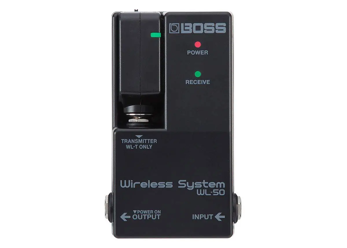 BOSS WL-50 Гитара Беспроводная система гитара Беспроводная система с 65-дюймовым диапазоном работы, 2 моделированием тонов кабеля и выходом постоянного тока