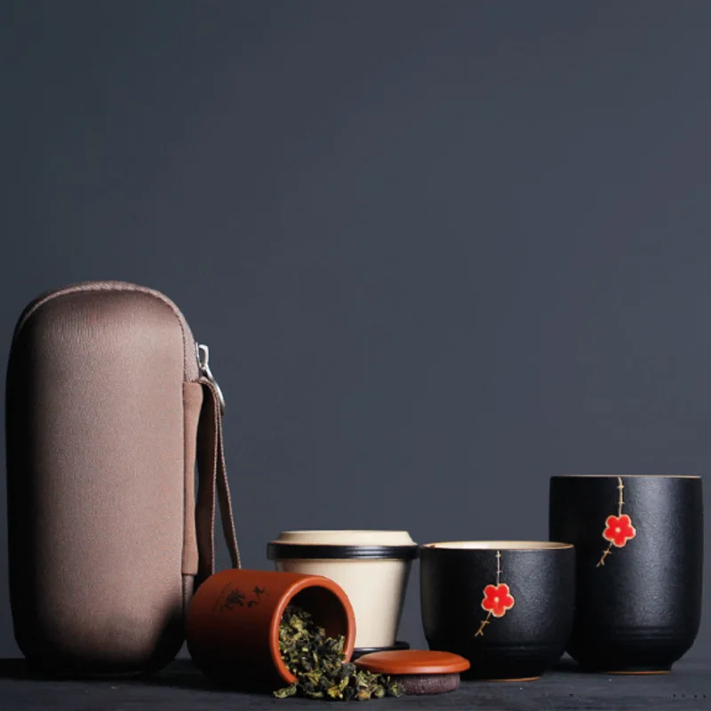 Портативные чайные наборы для путешествий керамическая кружка в японском стиле