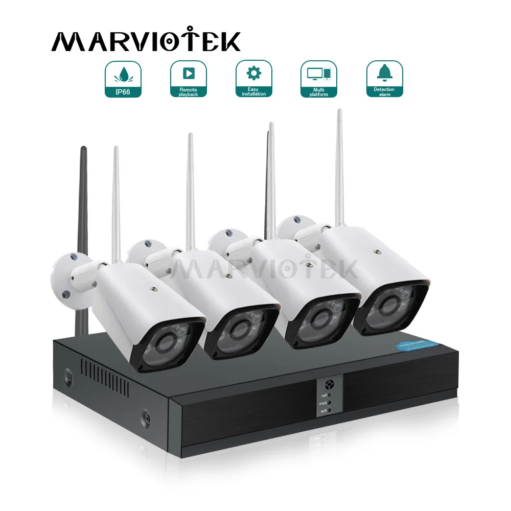 8CH 720 P камера система наблюдения wifi набор домашней безопасности наружная ip NVR