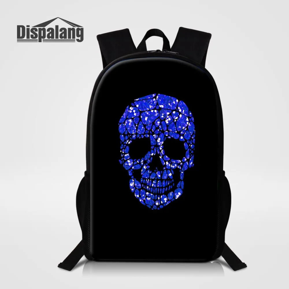 

Dispalang Men Women Backpack Stone Skull Print Students School Bags For Teenager Boy Girls Kids Casual Travel Shoulder Bag