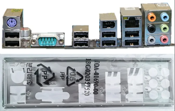 New I/O shield back plate of motherboard for P7P55-M just backplate Free shipping | Компьютеры и офис