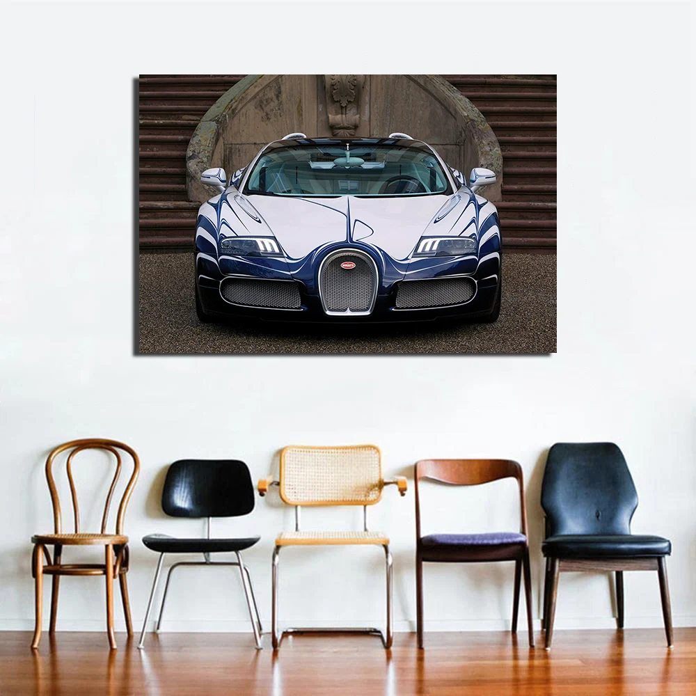 Bugatti Veyron супер автомобильный плакат настенные художественные картинки для