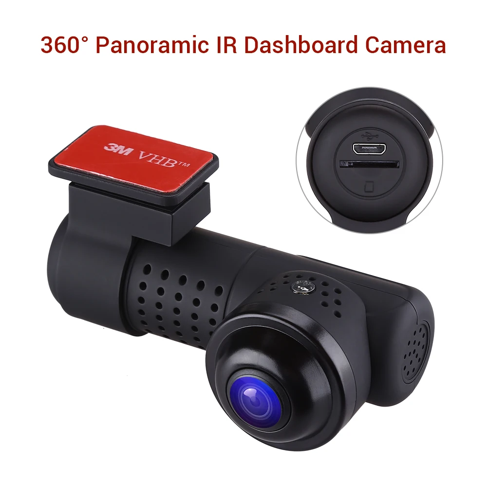 360 градусов панорамный Blueskysea Dash Cam Автомобильный цифровой видеорегистратор HD 2160P