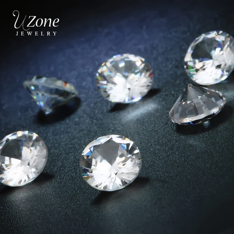 Высококачественные бусины из белого кубического циркония класса 5A 8 мм Круглый