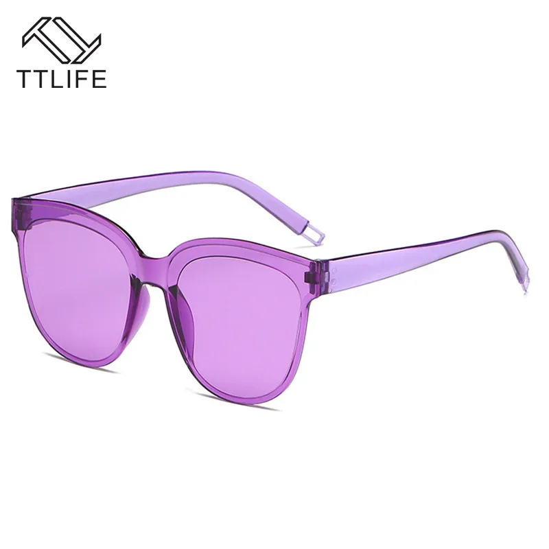 Женские и мужские солнцезащитные очки TTLIFE зеленые с карамельными линзами