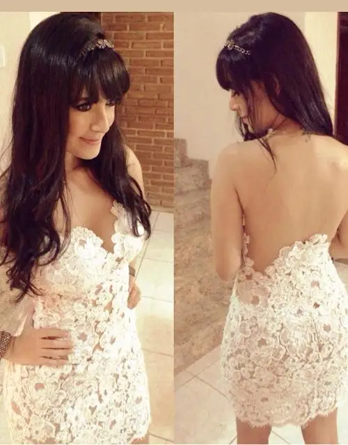 Floral Cute Club Fashion Women White Sweets Summer Elegant Bodycon Mini Girl Dress hot Canada W910033 | Женская одежда