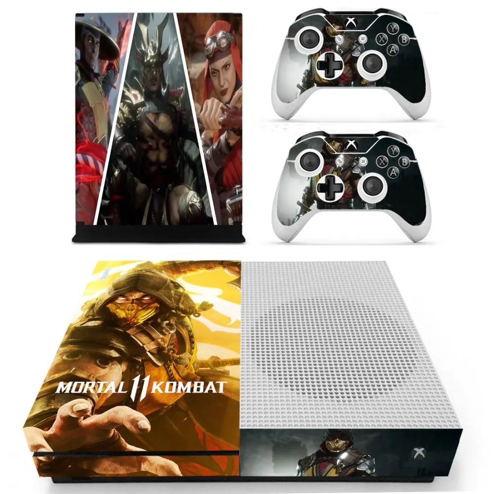 Наклейка для консоли Xbox One S и контроллеров Slim наклейка s Vinyl Game Mortal Kombat 11|Наклейки| |