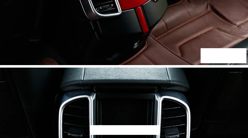 Lsrtw2017 abs автомобиль подлокотник сзади vent Планки для porsche cayenne 2011 2012 2013