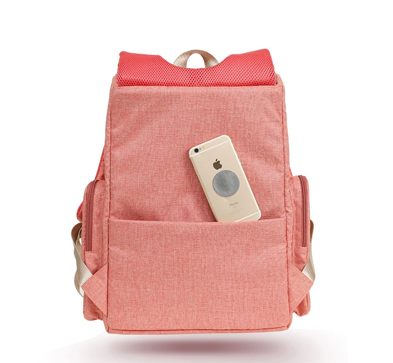 Disney New Fashion Maternity Bag Multifunctional Pink Mother Baby Double Shoulder Bag For Travel Large Capacity Nappy Bag