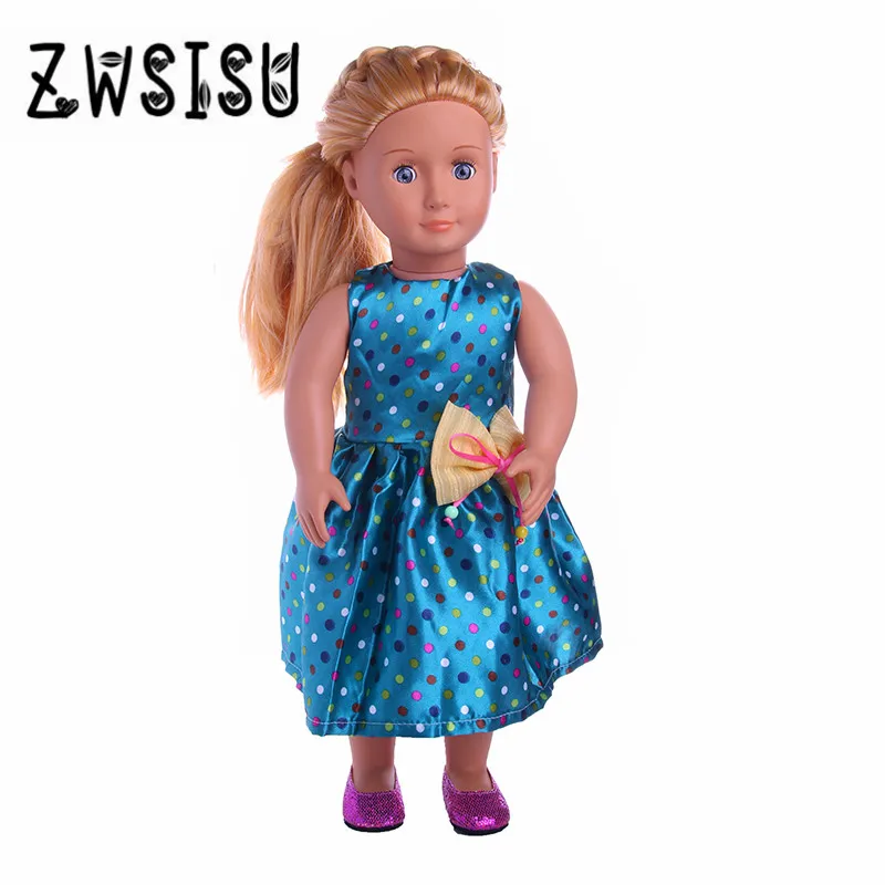 Лучший милый подарок много новых милых платьев с бантом для американской куклы