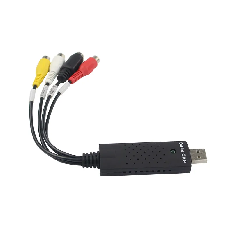 Проще Кепки USB 2 0 легче видео адаптер 4 канала ТВ DVD VHS видеокарта для Windows 2000/XP/7/10 Vista